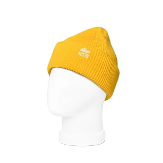 Шапка Kusto One желтая с вышивкой