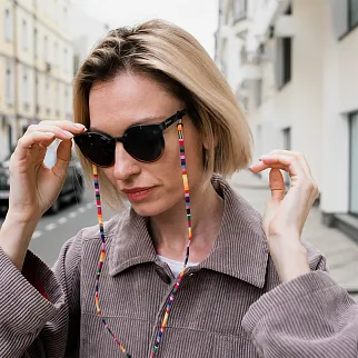 Цепочка для очков цветная