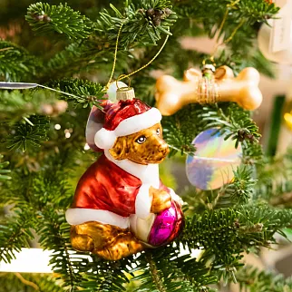 Елочные игрушки для любителей собак (3 штуки)