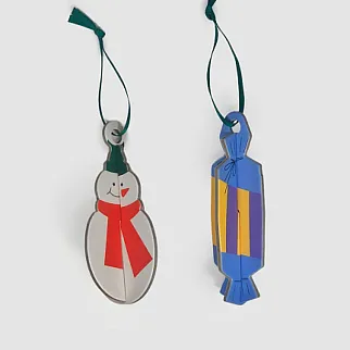 Украшения на ёлку Подписные Издания "Конфета и Снеговик"                            