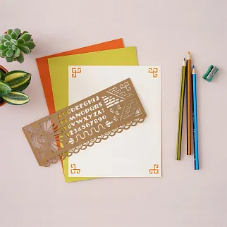 Трафаретная линейка Another Studio Арт-деко