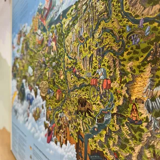 Иллюстрированная карта путешествий по России ГораВода