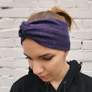 Шерстяная полоска (повязка) на голову Friend Function Фиолетовый меланж
