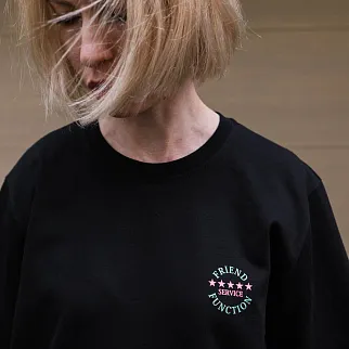 Футболка Friend Function черная с котом