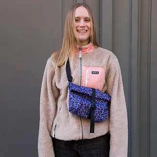 Сумка iyulstore Baby rolltop Фиолетовый леопард