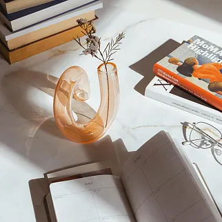 Альфаобразная ваза оранжевая