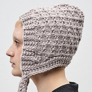 Чепчик CHECK YA HEAD фактурный бежевый 2663/60