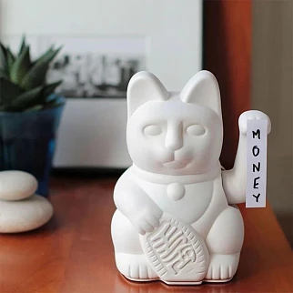 Манэки-нэко - Lucky Cat белый