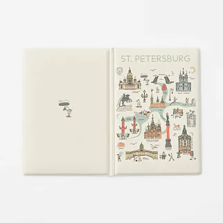 Обложка для паспорта Подписные Издания «Туристическая карта Петербурга»