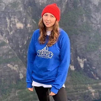 Синий свитшот Парус