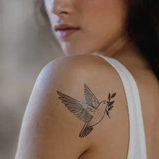 Временная татуировка Peace and Love