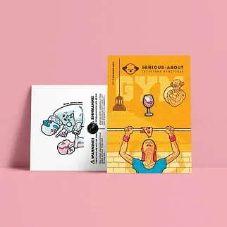 Значки Serious about (Бутылка и бокал)