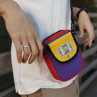 Мини сумка iyulstore жёлто-красно-фиолетовая⁣⁣