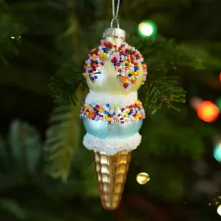 Елочные игрушки Мороженое (3 штуки)