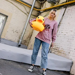 Утка классическая резиновая ОГРОМНАЯ (45 см)