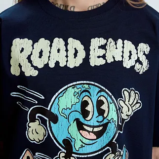 Футболка Barking Store ROAD ENDS оверсайз