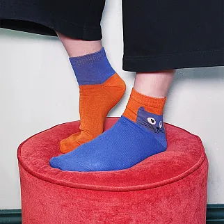 Носки Friend Function Котячьи синие 40-46 короткие