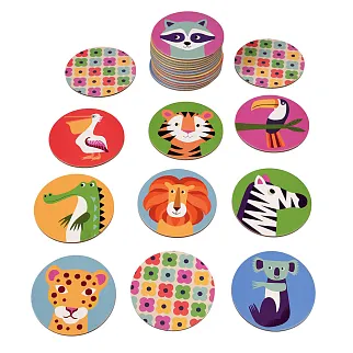 Настольная игра на память с животными REX