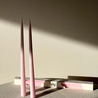 Набор из двух столовых свечей Луче (разные цвета)