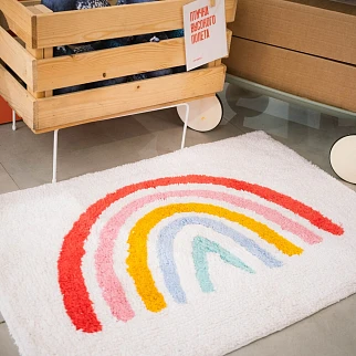 Коврик для ванной с радугой REX