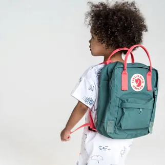 Рюкзак Fjallraven Kanken MINI Frost Green-Peach Pink (664-319)