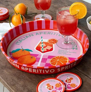 Поднос Aperitivo Spritz металлический Rex