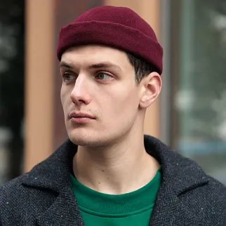 Шапка CHECK YA HEAD бордовая T330/28