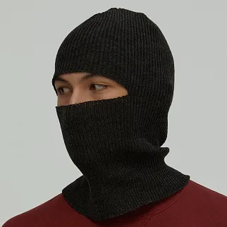 Балаклава CHECK YA HEAD шерстяная темный маренго T016