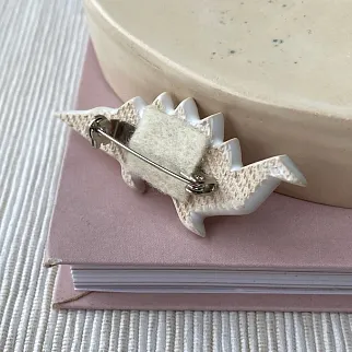 Брошь Partala Динозавр с шипами