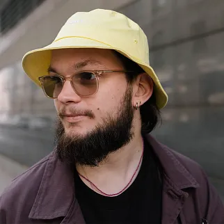 Панама Obey Bold Twill Bucket Hat Butter