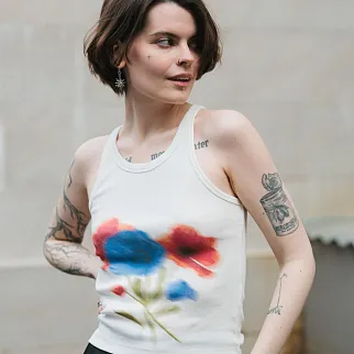 Топ Thinking Mu Blurry Flower Harriet