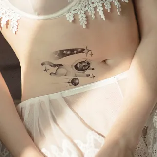 Временная татуировка Star cat