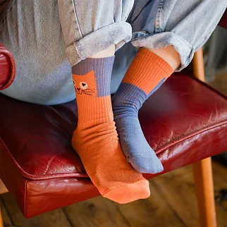 Носки Friend Function Котячьи синие 36-40