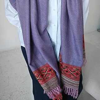 Большой шерстяной шарф Lavender Folk