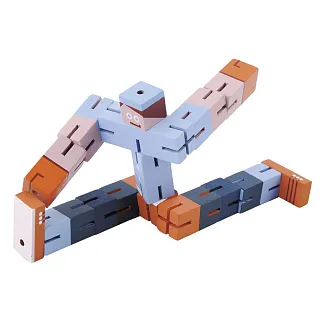 Разноцветный мальчик-кубик Fridolin (синий, оранжевый, голубой)