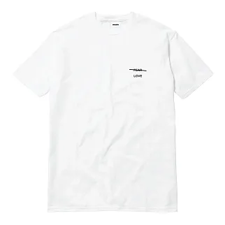 Футболка Akomplice Love Over Fear Embroidered White