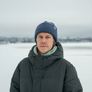 Шапка Kusto Heat грозовое небо с вышивкой