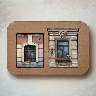 Два магнита Тот Самый Петербург "Петербургские окна"