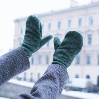 Варежки Меч FLEECE MITTENS Sea Green