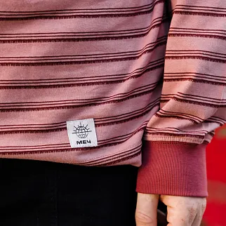 Лонгслив Меч BASIC STRIPES Rose/Wine
