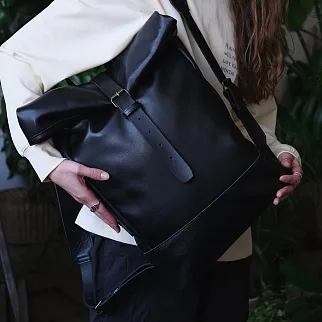 Рюкзак Kokosina Роллтоп черный