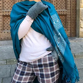 Большой шерстяной шарф Biscay Bay Folk