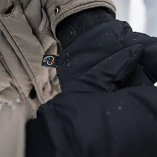 Дутые варежки Friend Function черные