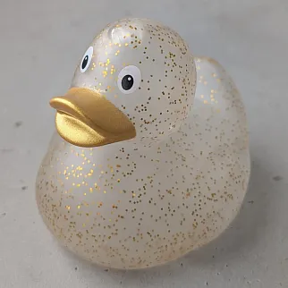 Утка с золотыми блестками