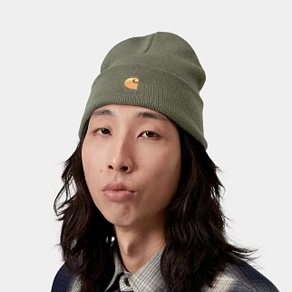 Шапка Carhartt WIP Chase Beanie Leaf / Gold