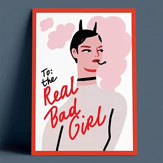 Открытка O Paper Paper Bad girl