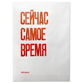 Плакат Partisan Press Сейчас самое время