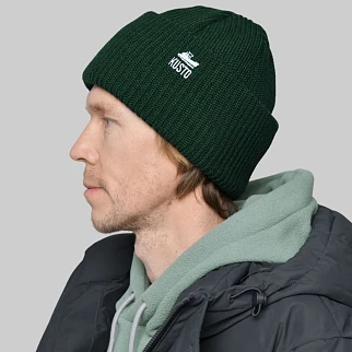 Шапка Kusto Heat зеленая с вышивкой