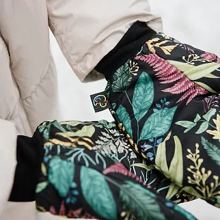 Дутые варежки Friend Function ботанические