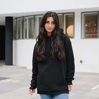 Худи FRIEND FUNCTION идеальный черный оверсайз